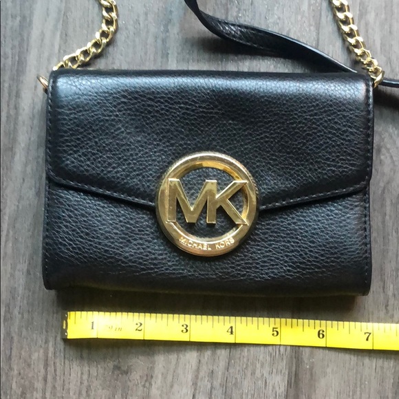 Michael Kors mini cross body bag, gold/black - Picture 5 of 6